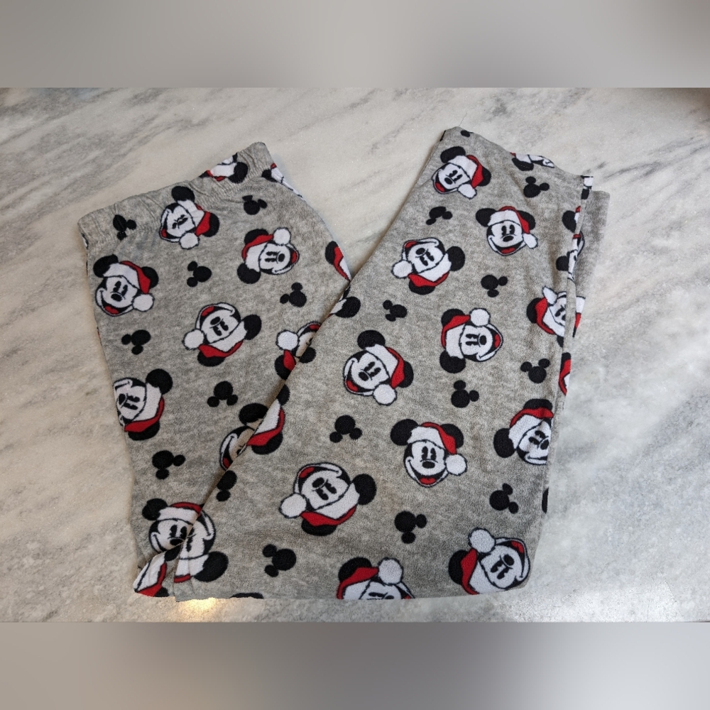 Christmad Men's Fleece Christmas Mickey Mouse Pajama Pants